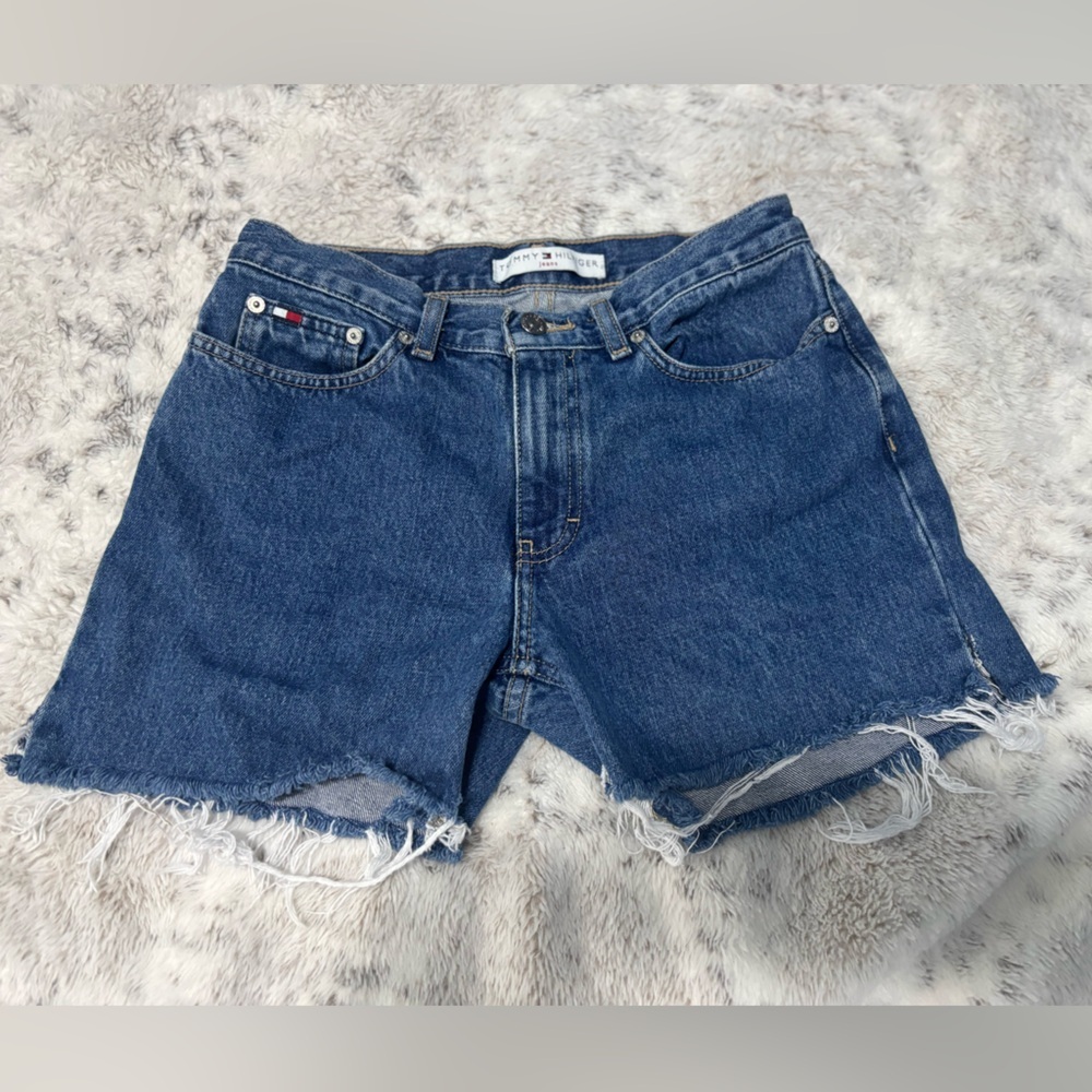 Tommy Hilfiger High Waist Distressed Denim Women's Shorts size 2